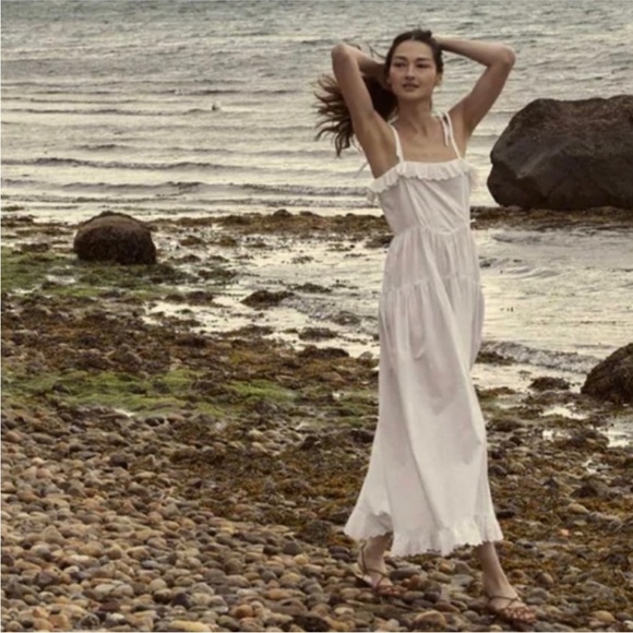 Doen vita midi dress in salt NWT - Picture 3 of 10